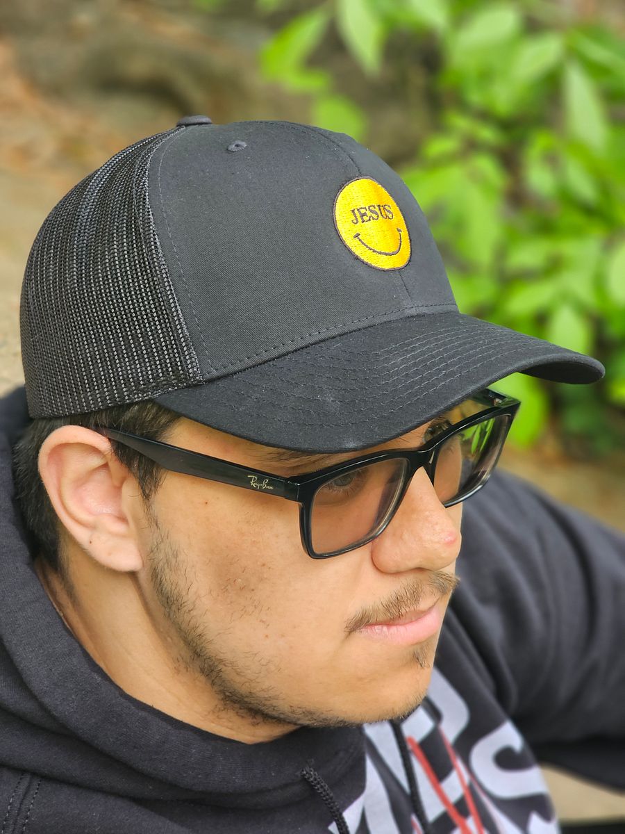 Trucker Hat (Jesus Smiley Face) product image (2)