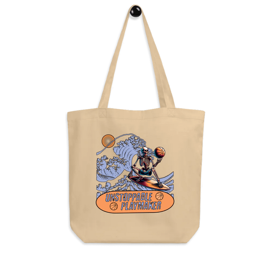 Unstoppable Playmaker Skeleton Basketball Tote Bag product image (7)