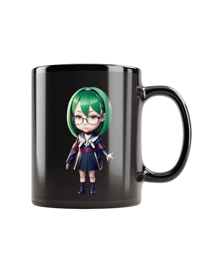 (GREEN CHIBI) K Black Mug product image (1)