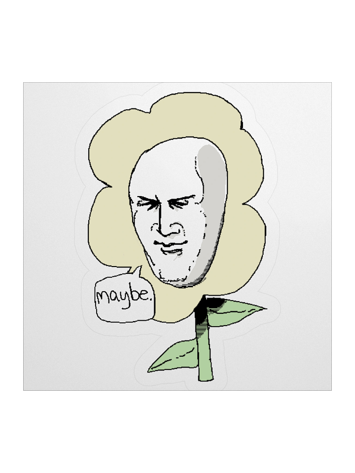 Maybe Flower Sticker product image (2)