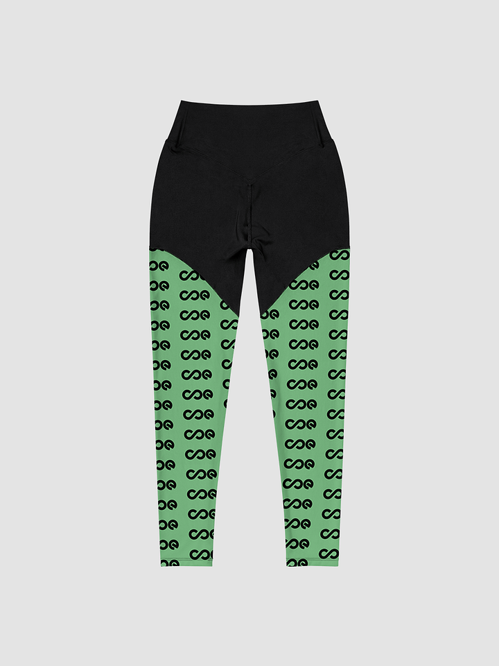 COE Premium Sports Leggings Black & Green product image (2)