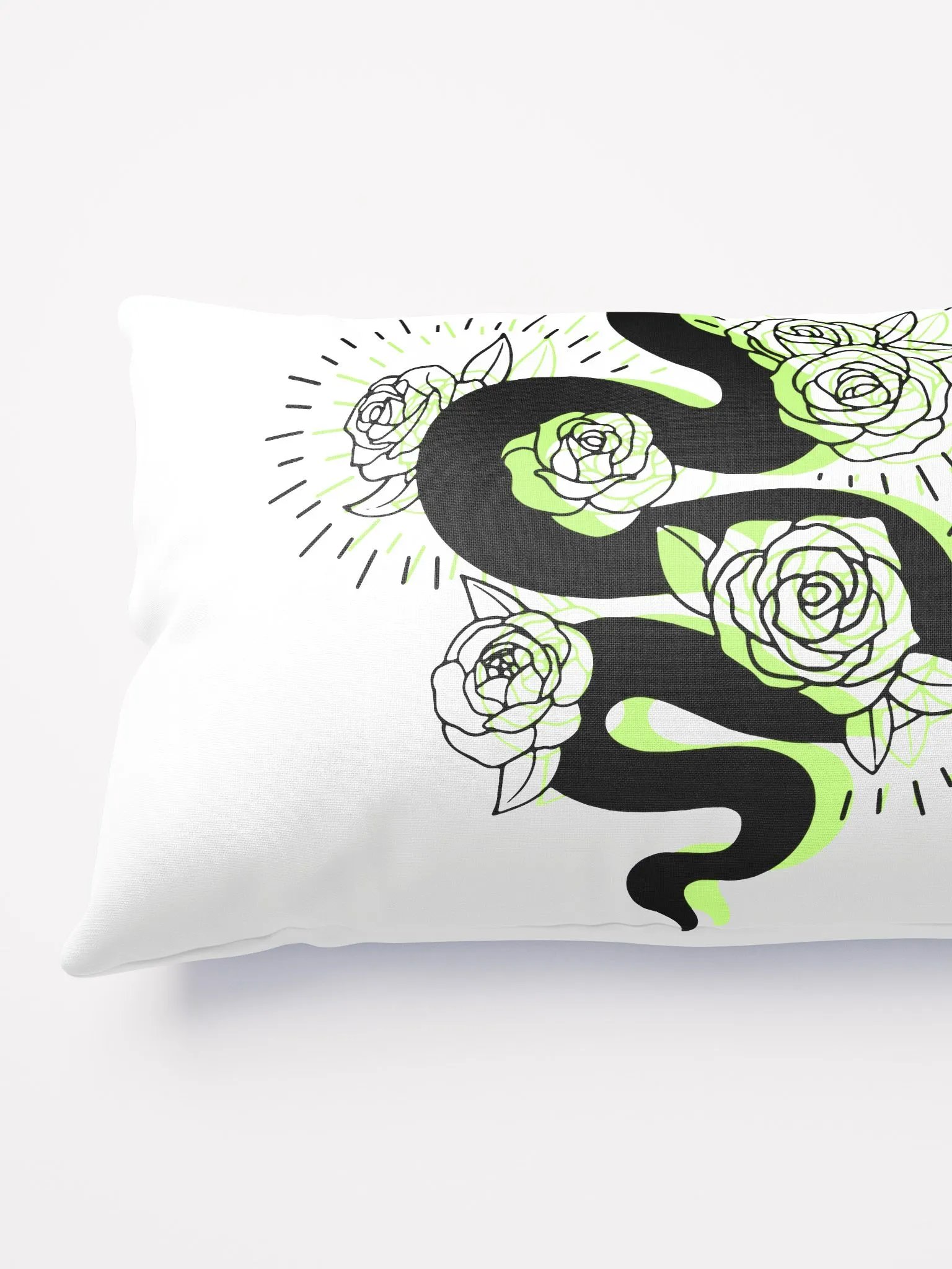 Enchanted Serpent Rose Pillow product image (9)