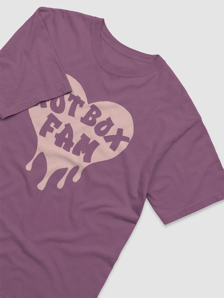 UNISEX HOT BOX FAM TRANSPARENT PALE PINK HEART LOGO TEE product image (27)