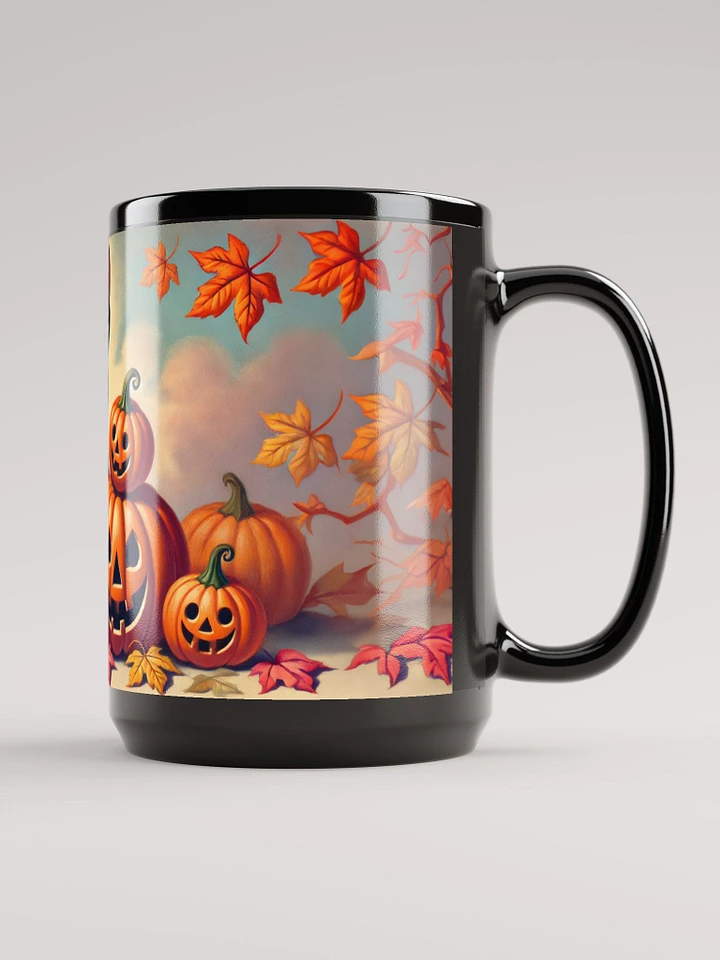 Kitten and Jack-o-Lantern Pumpkins Halloween Mug product image (2)