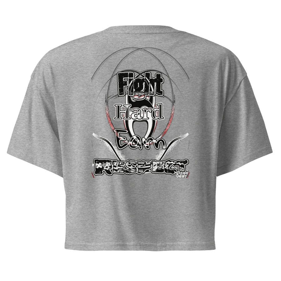 Fight Hard Earn Respect - Embroidered - Women's Premium Crop Top product image (1)