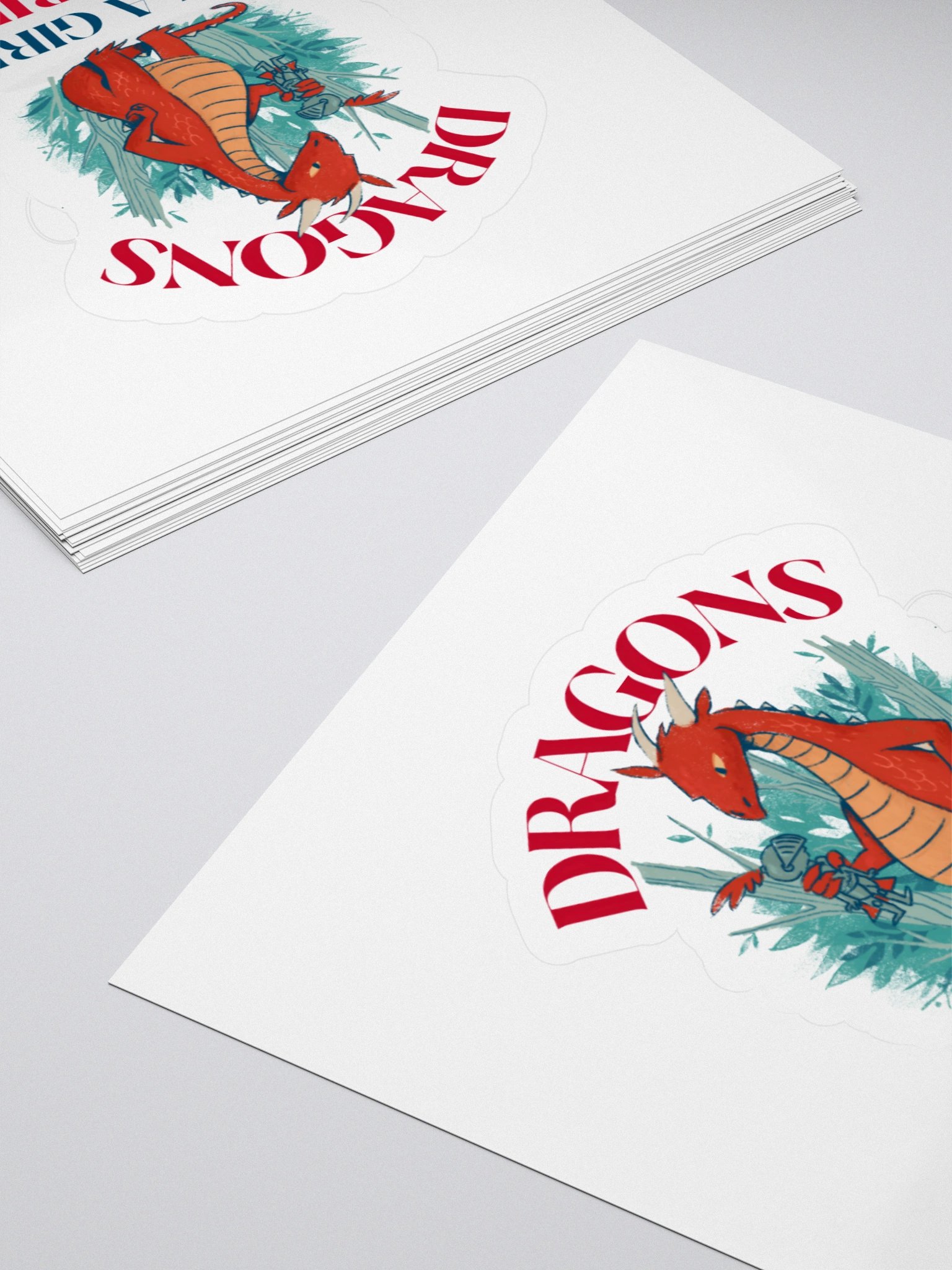 Dragons Are A Girl's Best Friend Dragon Girl Woman Friendship Sticker product image (10)