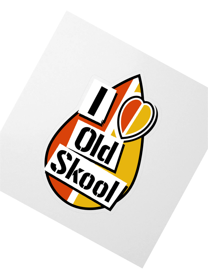 I Love Old Skool Sticker product image (2)