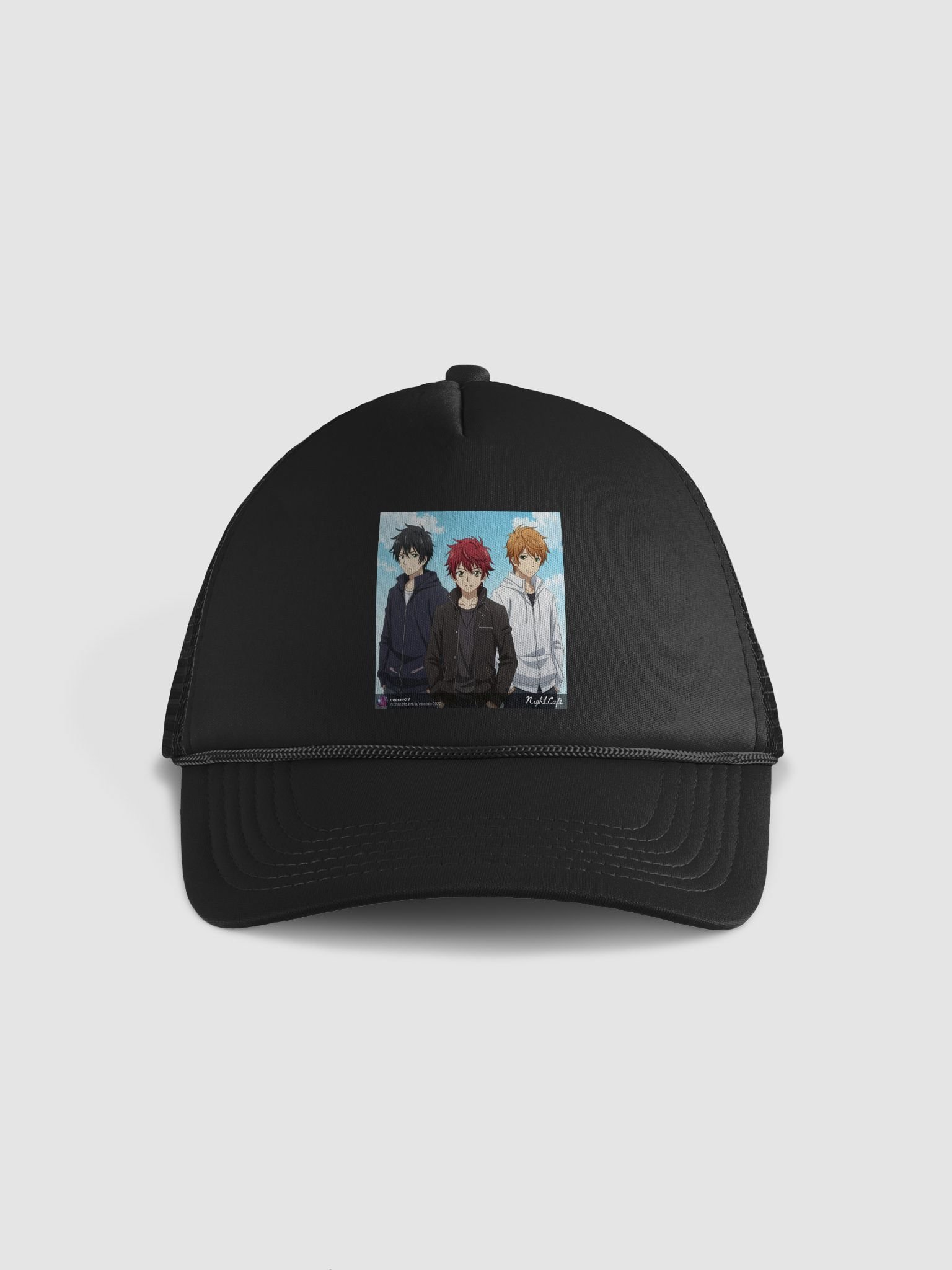 Anime Trio Foam Trucker Hat product image (1)