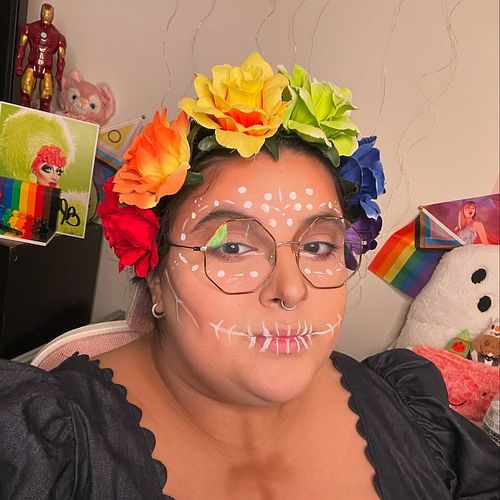 💀Final Halloweek Look ~ Día De Los Muertos representing Pride & Rebirth💀 

~~~~~~~~~~
🏷️ #diadelosmuertos #halloweek #hallowe...