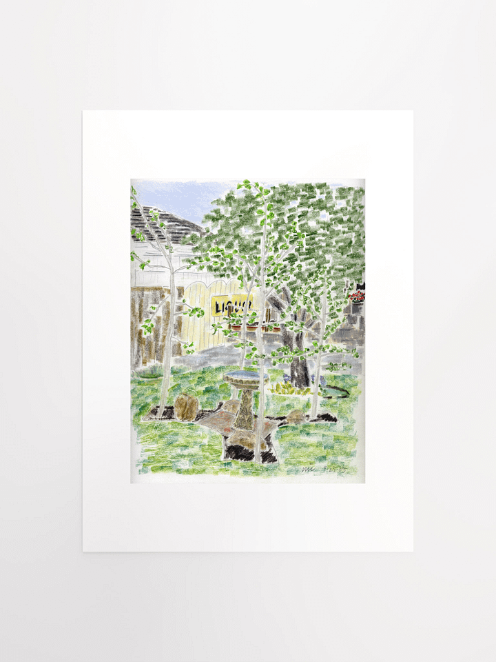 Backyard West View print product image (2)