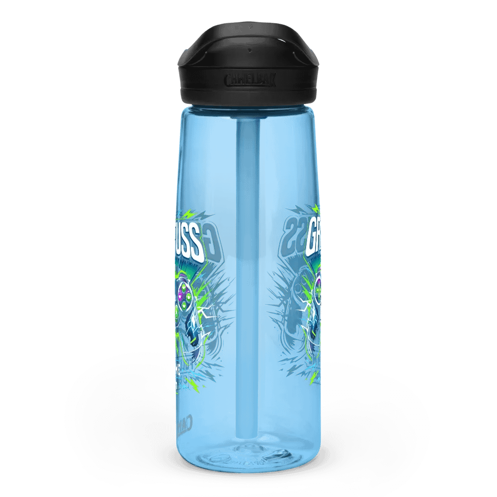 Neon Gaming Wings Sports Water Bottle product image (3)