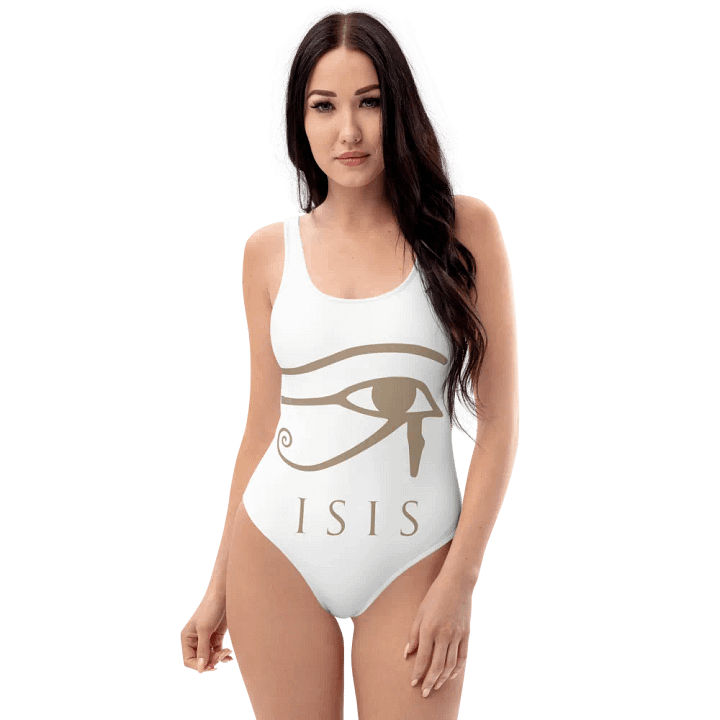 Isis Hieroglyphics Combi White All-Over Swimsuit product image (1)