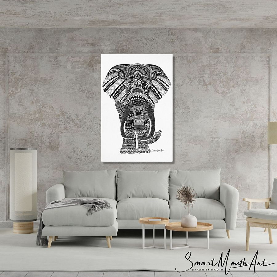 Large Elephant Print on Canvas product image (7)