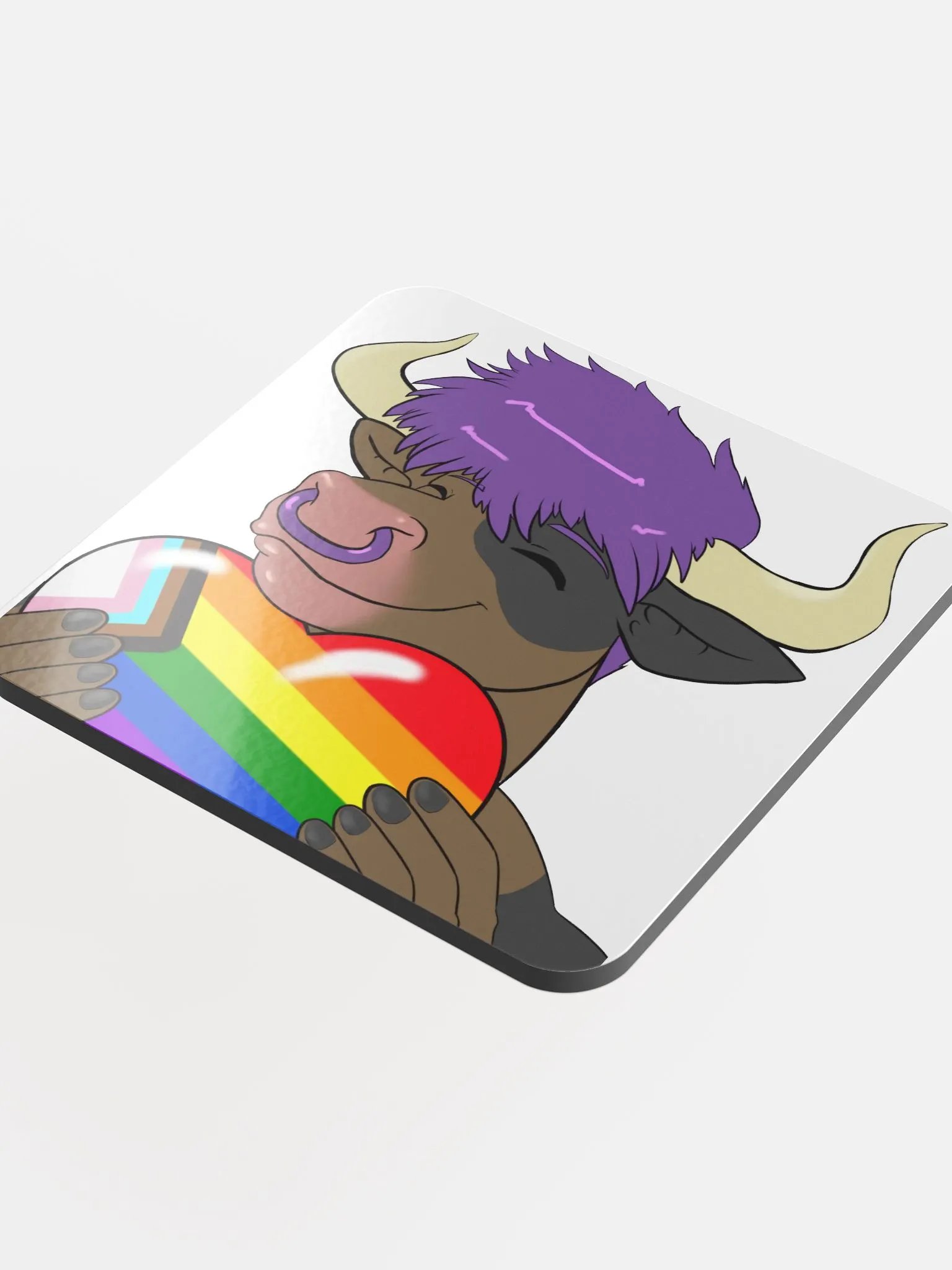 Yuuma Progress Flag Heart Coaster product image (4)