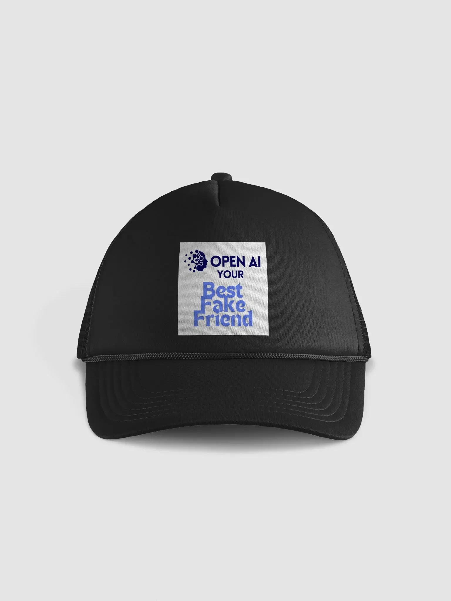 AI Your Best Fake Friend Trucker Hat product image (1)