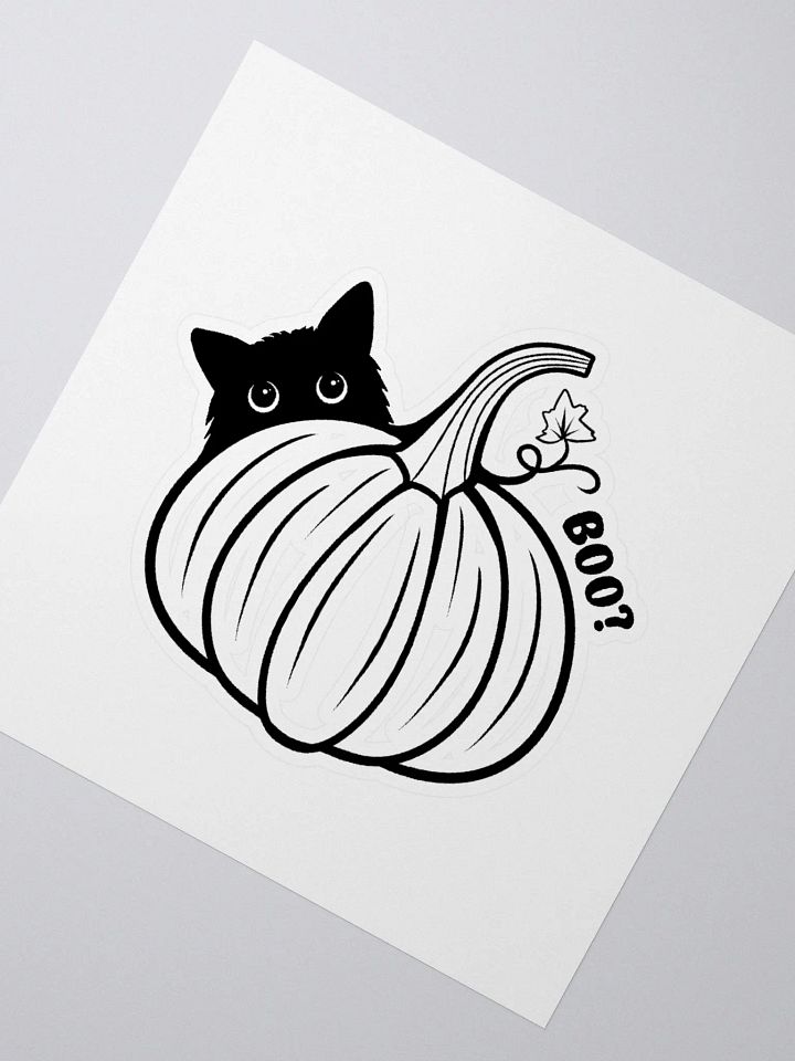 Kitty with a Pumpkin Sticker product image (2)