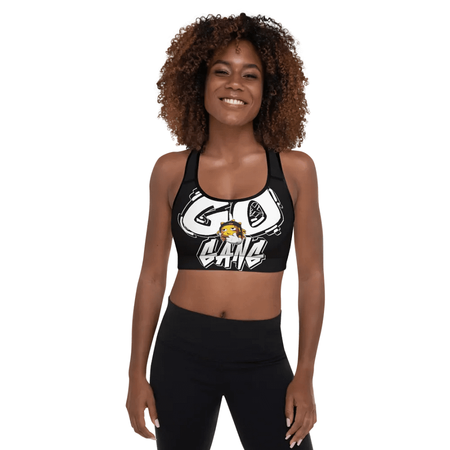 GO GANG SPORTS BRA "BLACK" product image (1)