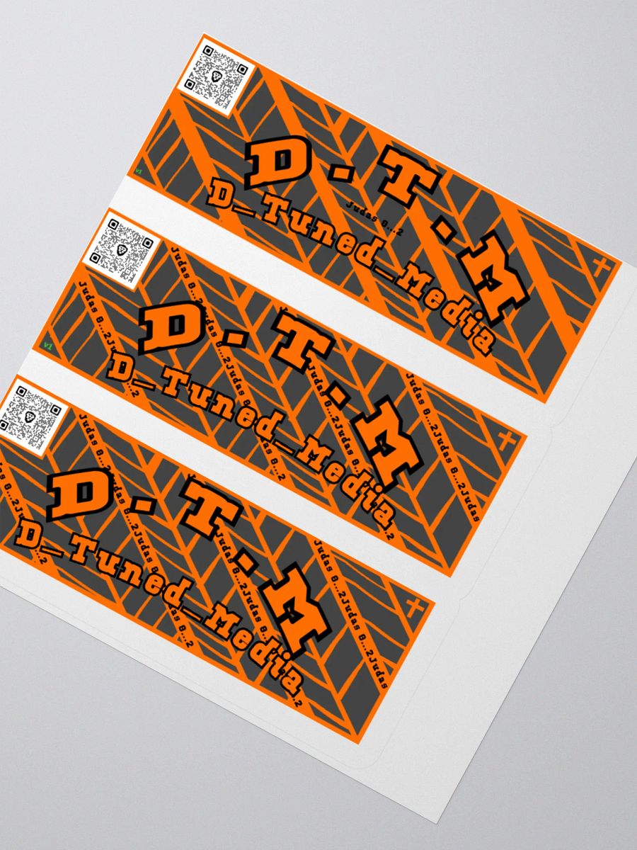 D.T.M Tire Tread Sticker Pack product image (6)