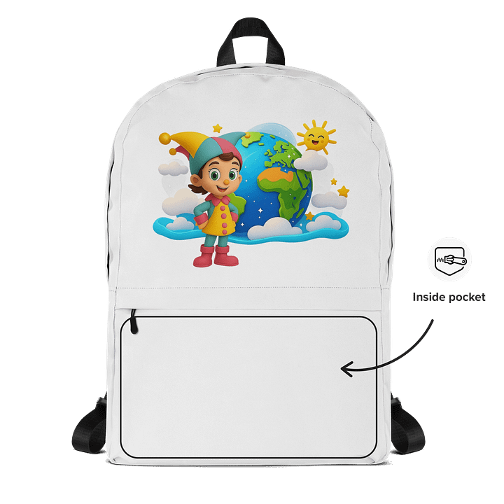 🌍 JessyJesty “Earth Adventure” Backpack – Colorful, Eco-Inspired Style for Daily Explorers product image (2)
