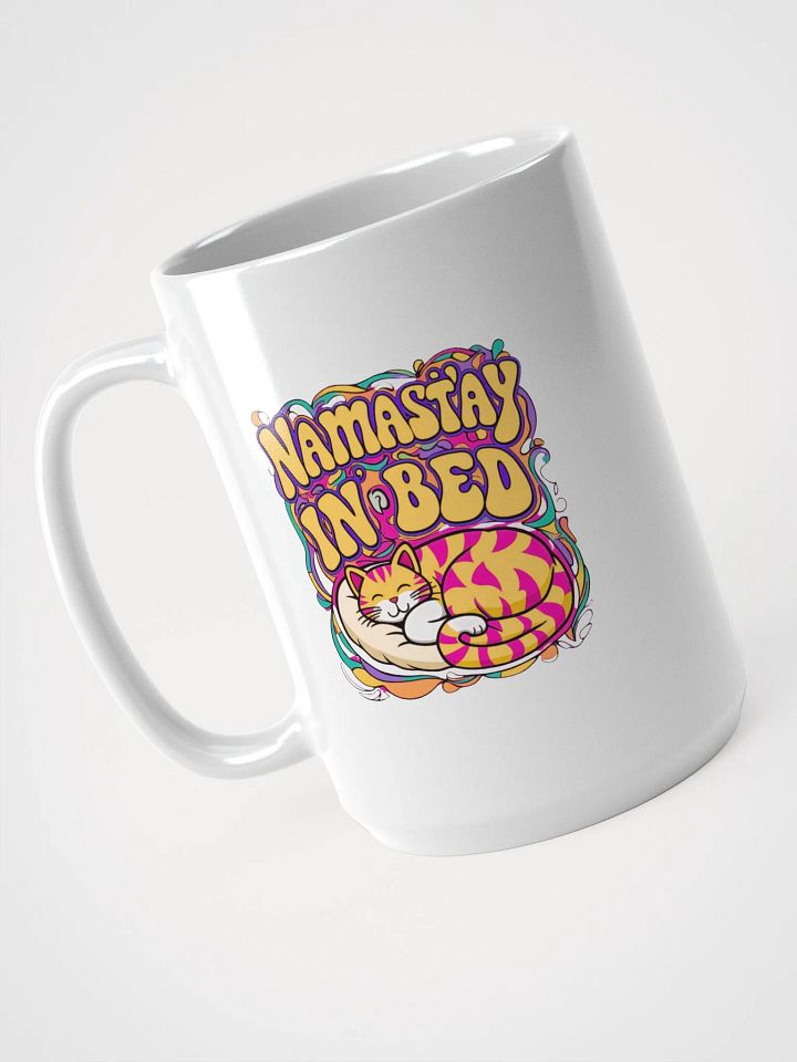 Namast'ay in Bed Cat Mug product image (1)