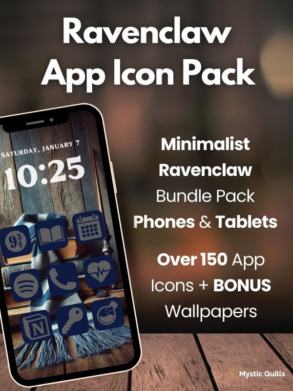 Ravenclaw Minimalist App Icon Pack for Phones and Tablets product image (1)