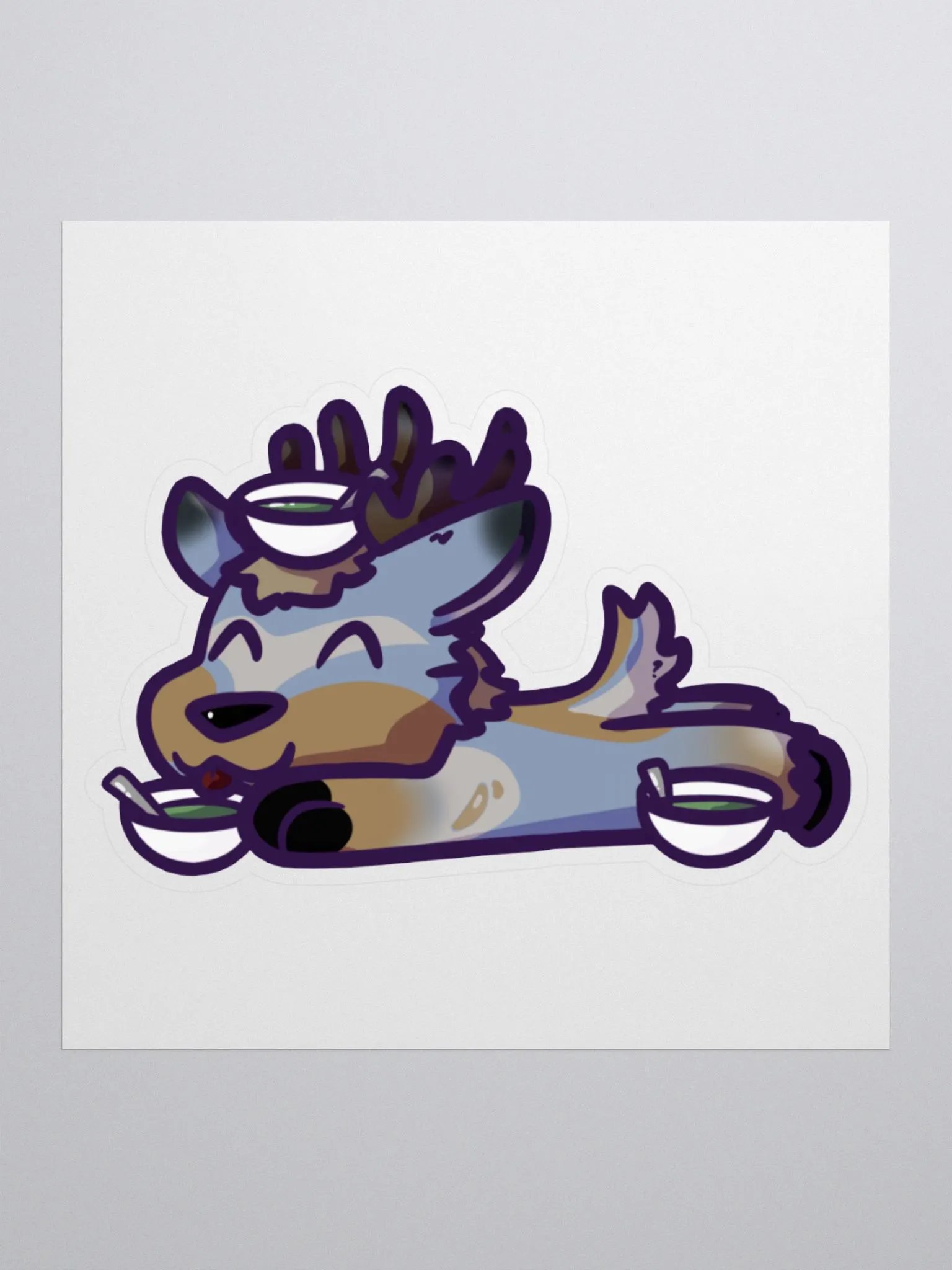 Soup Deer Kiss-Cut Sticker product image (1)