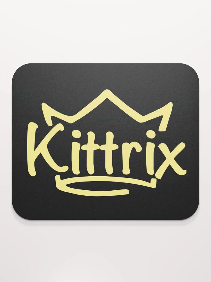 Black & Gold Kittrix Mouse Pad product image (2)