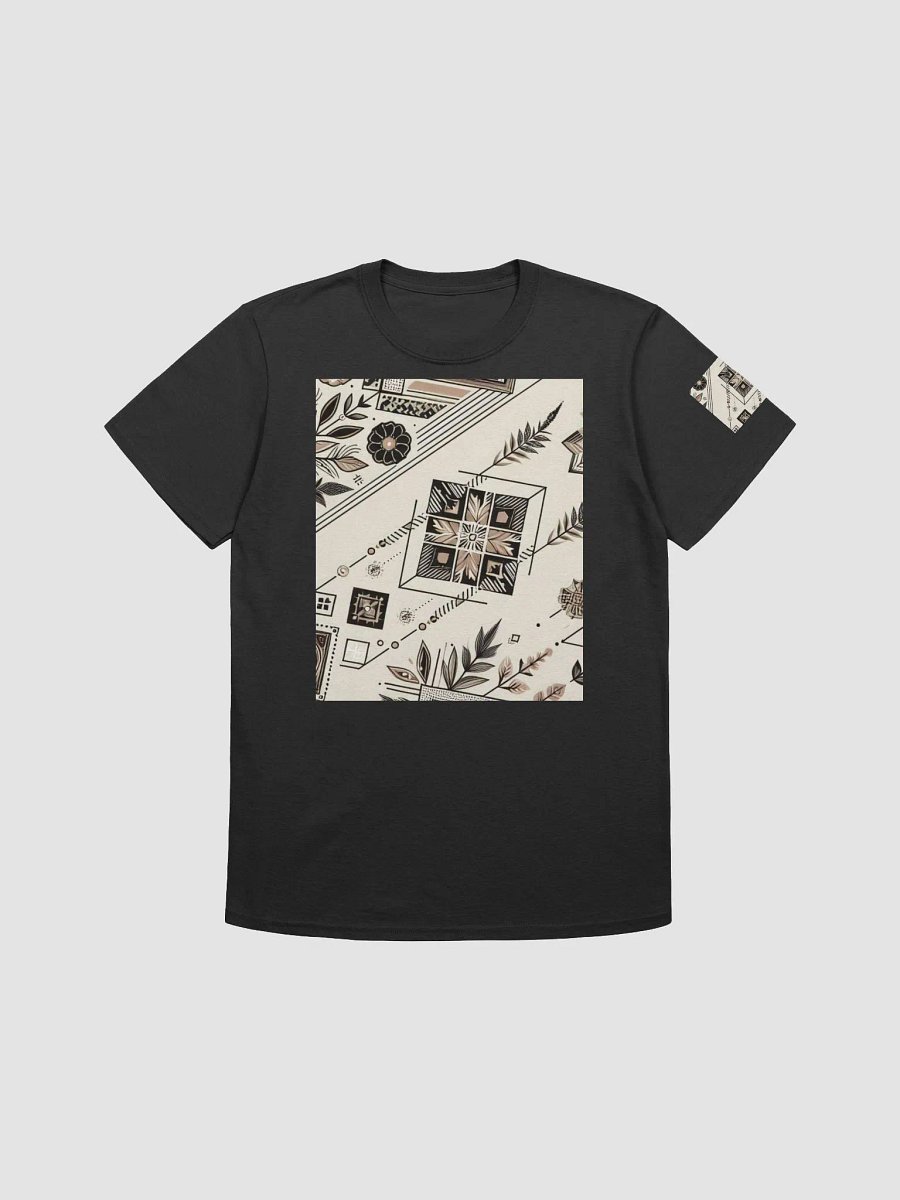 Earthy Geometric Quadrants Unisex T-Shirt product image (4)