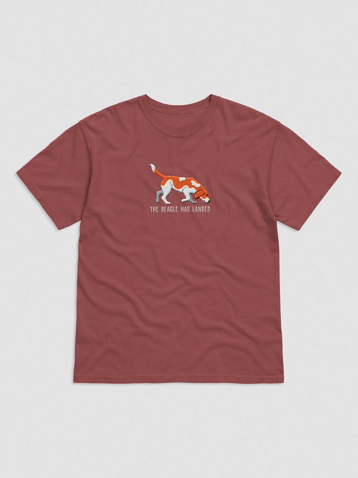 The Beagle Has Landed T-Shirt(Embroidered) of a Beagle(Red) product image (25)
