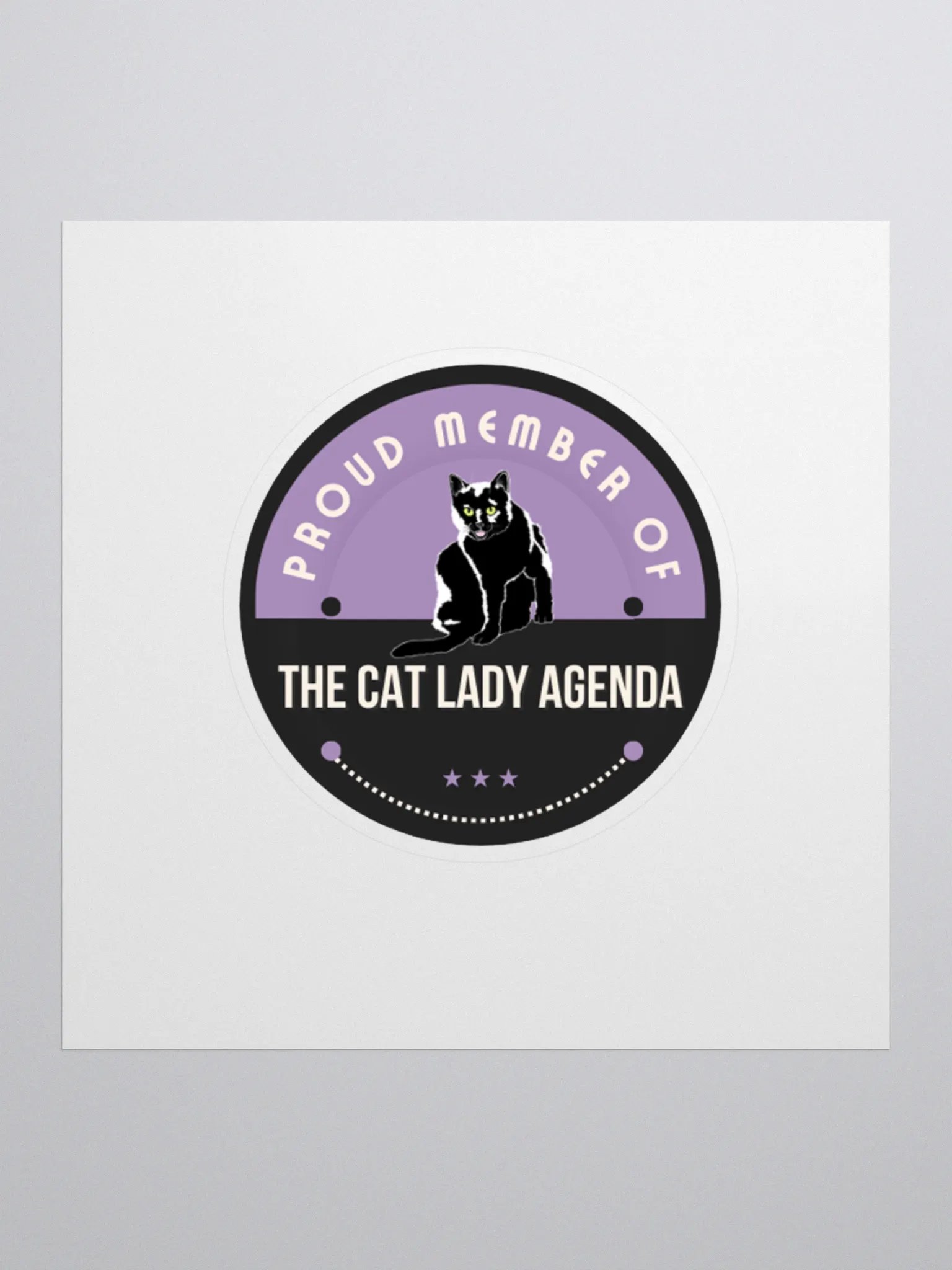 Cat Lady Agenda: A Feminist Sticker product image (1)
