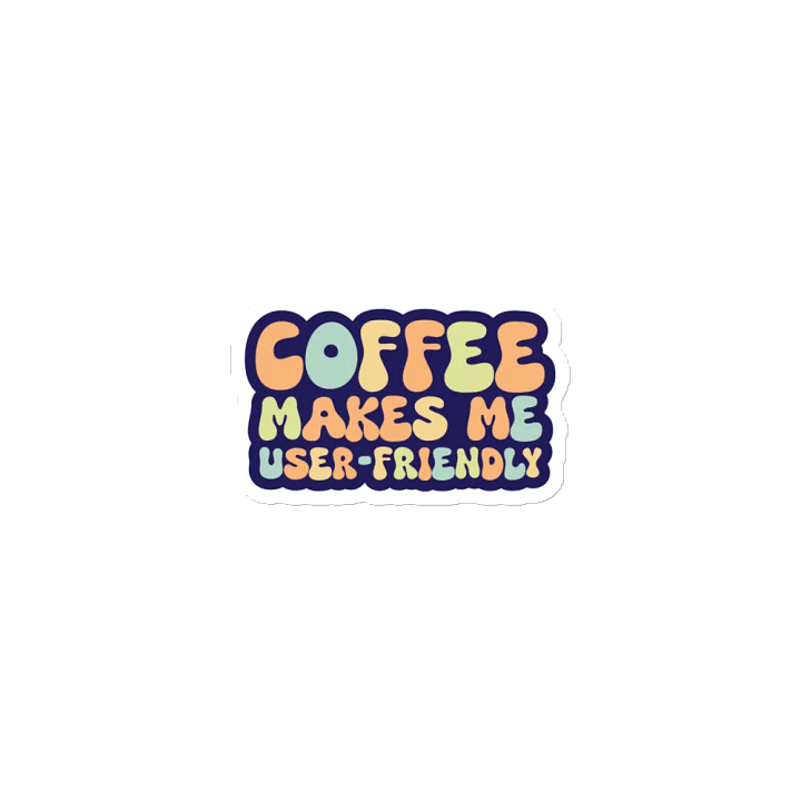 Retro Coffee Quote Die-Cut Magnets product image (2)