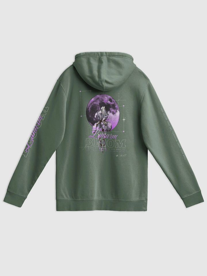 Lunar Bloom: A Beacon of Strength: Pigment Dyed Hoodie product image (12)