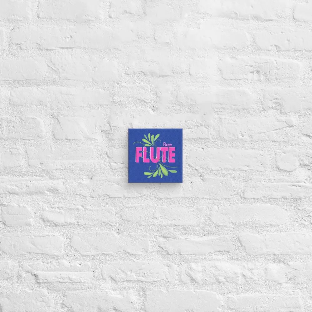Flute Flourish Wall Canvas- Bass (Royal Blue) product image (2)