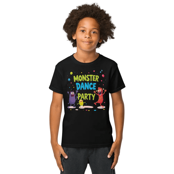 Monster Dance Party - Groovy Moves Kids Tee product image (1)