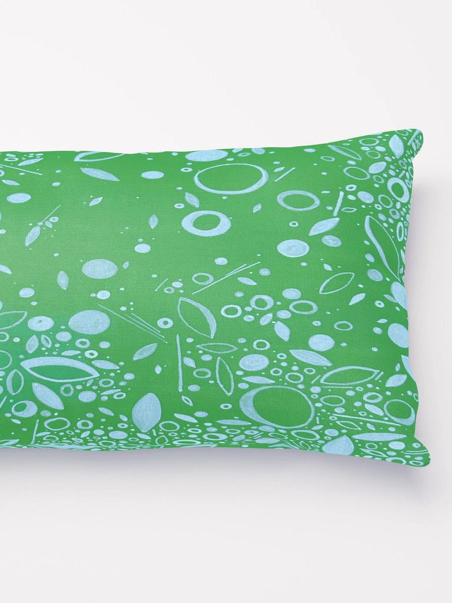 Long Graphic Green Pillow product image (3)