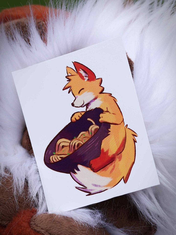Hungry Fox Sticker product image (1)