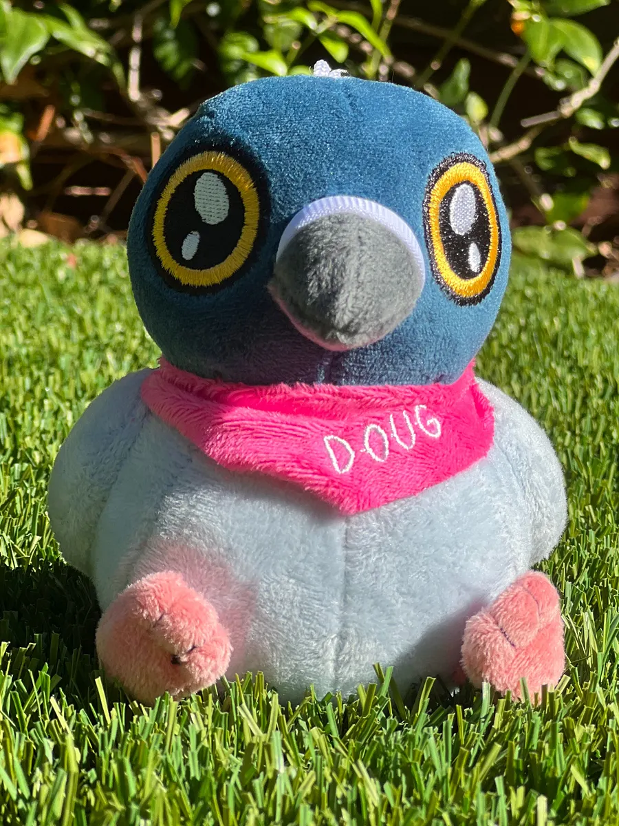 Doug the Pigeon Plush Keychain! product image (6)