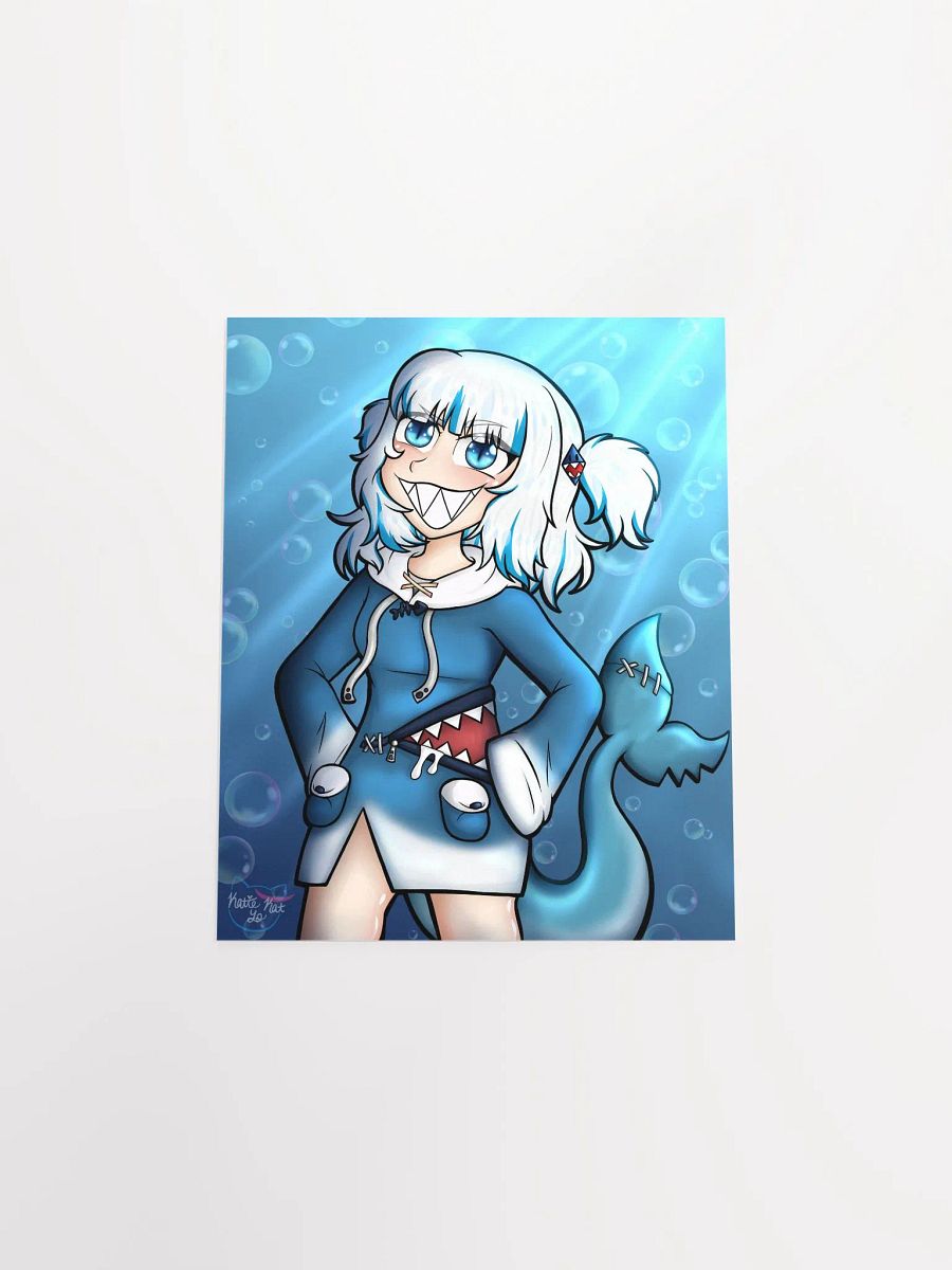 Gura Grinning - Fanart Print product image (8)