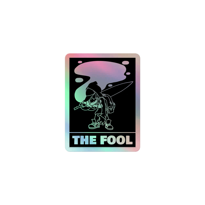 THE FOOL HOLOGRAPHIC STICKER product image (1)