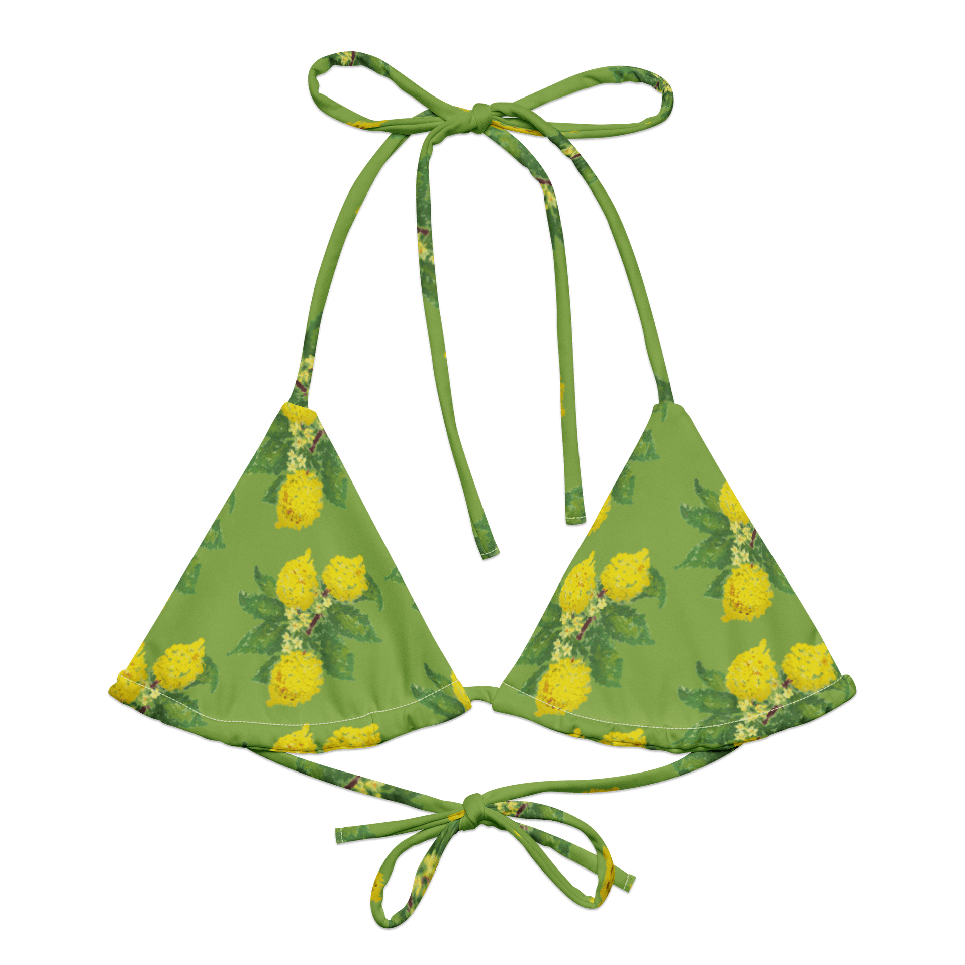 Lemon Love Green Bikini Top product image (1)