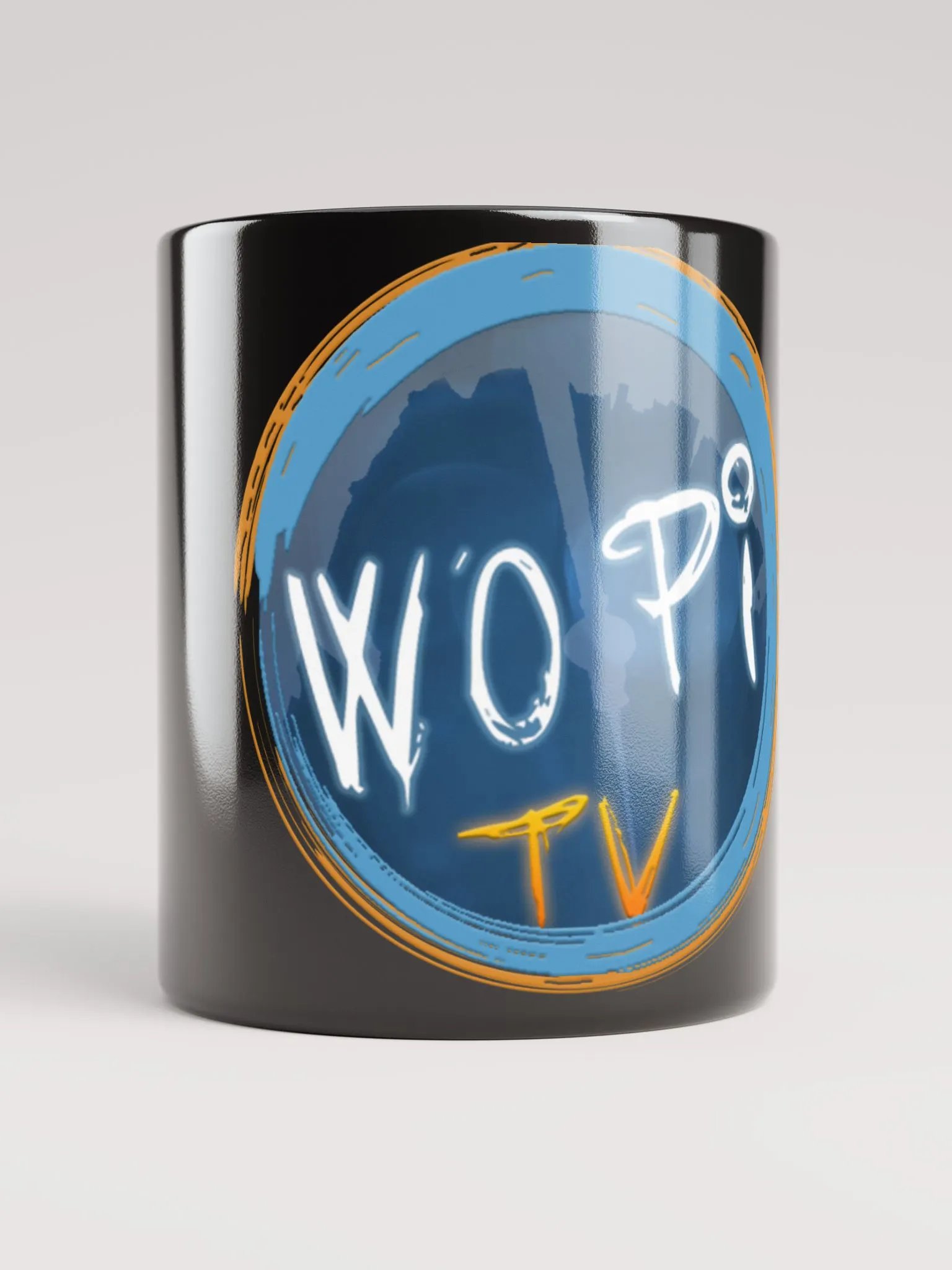 wopiTV Logo Mug (Black) product image (1)