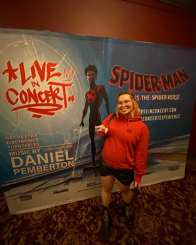 hobie is still the best idgaf 🎸 @spiderversemovie #spiderverseinconcert