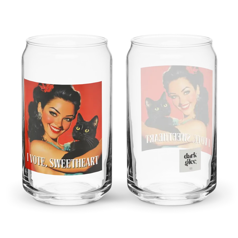 I Vote Sweetheart 4 Can-Shaped Glass product image (4)