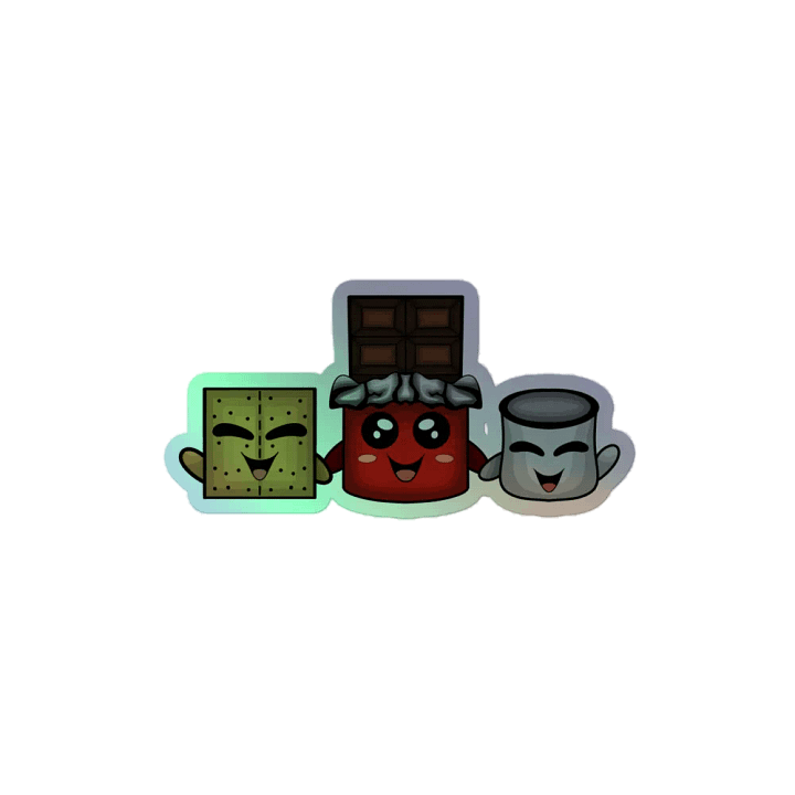 Smores Friends V1 Holographic Sticker product image (2)