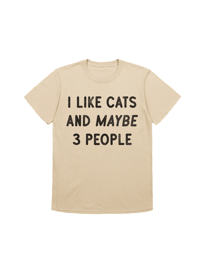 I Like Cats 3 People T-Shirt product image (2)