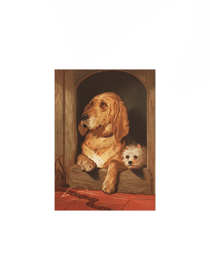vintage dog - Cozy Canine Retreat Poster product image (8)