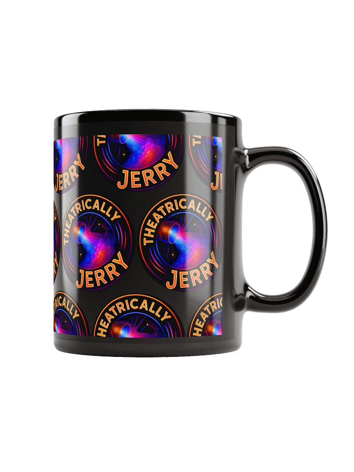 Limited Edition Theatrically Jerry Obsidian Black Coffee Mug product image (1)