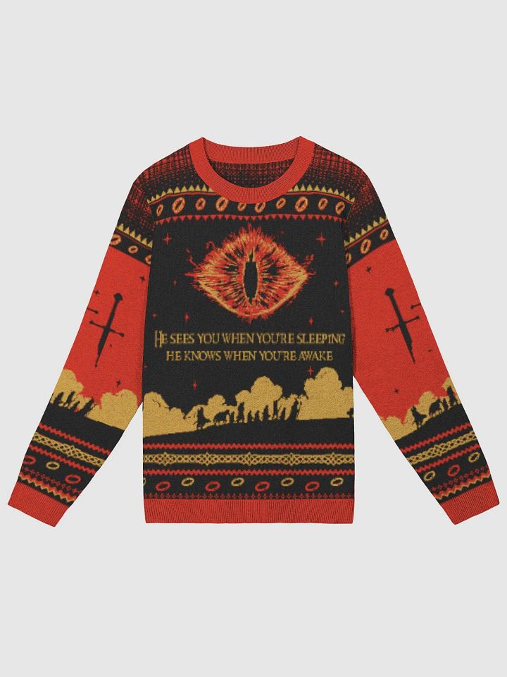 Ugly Christmas Sweater - "The Dark Lord is Comin' to Town" product image (2)