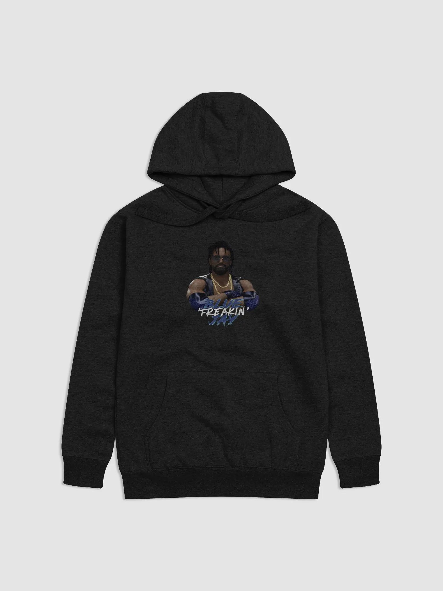 BTW Blue Freaking Jay unisex hoodie product image (4)