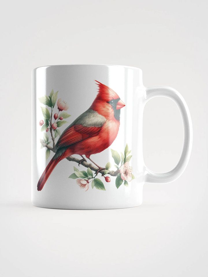 Vivid Cardinals White Glossy Mug product image (1)